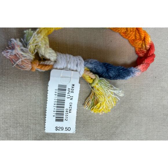 NWT! J. Crew Rainbow Rope Friendship Bracelet - Picture 3 of 3